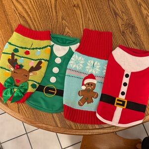 Festive Pet Sweaters Set